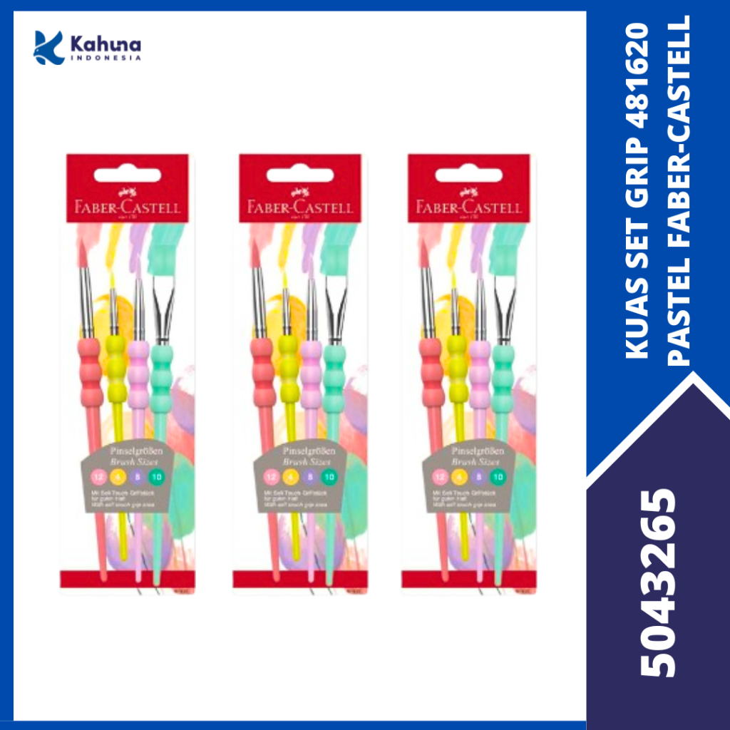 

Kuas Faber-Castell / Grip Brush Kuas Set 4 Colours pastel 481620 Faber Castell [5043265]