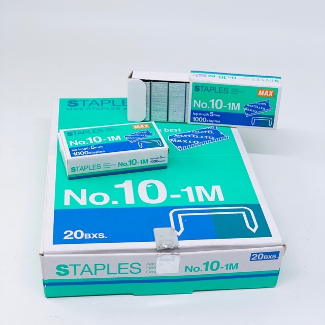 

(1pcs) Isi staples Max no.10 - Satuan Isi Stapler kecil Max No. 10 kecil