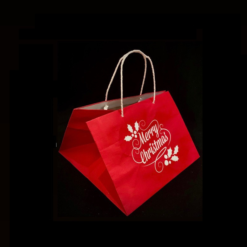 

(5 pcs) Paperbag Hampers Natal 27x27x20cm Tas Parcel Merry Christmas
