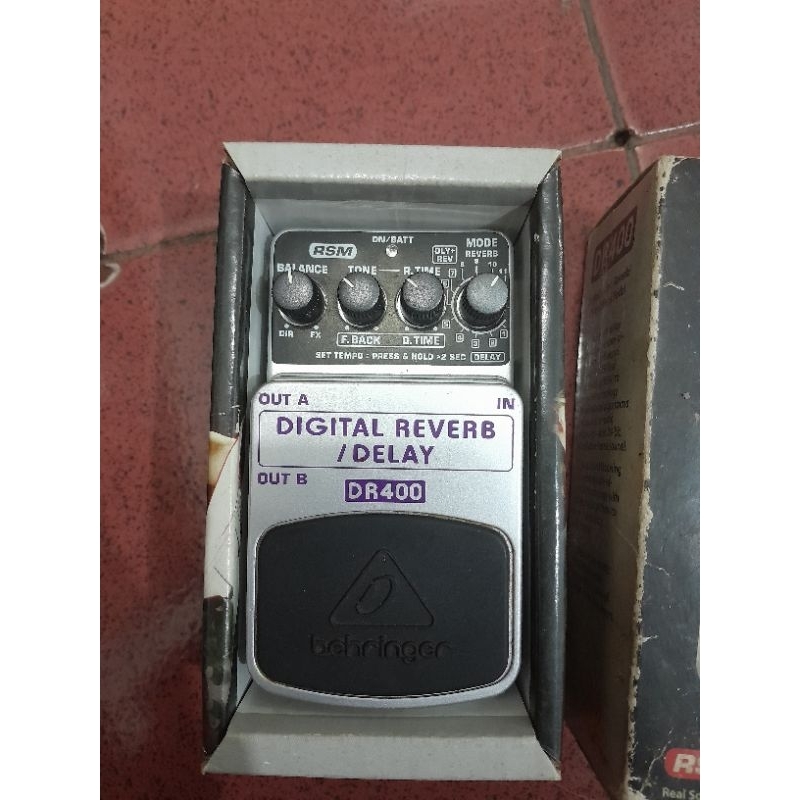 efek behringer dr400 digital reverb delay efek gitar behringer digital reverb delay
