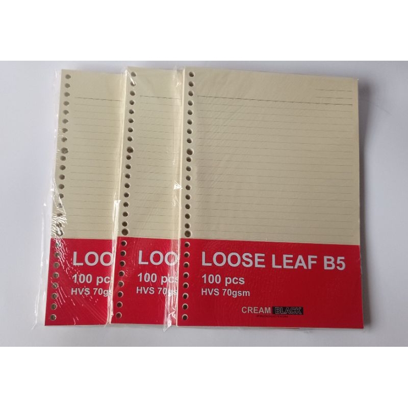 

PROMO MERIAH HARI SUMPAH PEMUDA Loose leaf B5 hvs 70 gsm warna cream 100 lembar