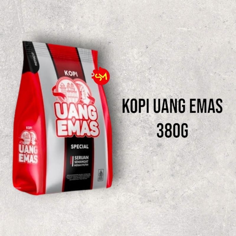 

kopi uang emas ukuran 380g dan 135g