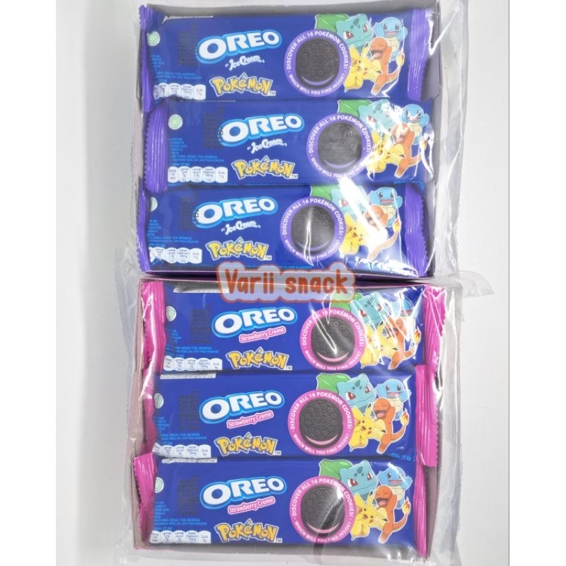 

Oreo Biskuit Rasa Stroberry / Ice Cream 1 Pak 12 pcs