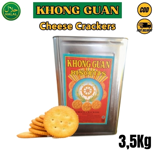 

Biskuit Cheese Cracker 3,5Kg Khong Guan / Halal