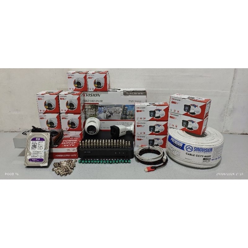 Paket CCTV HikVision 16 Channel 5MP
