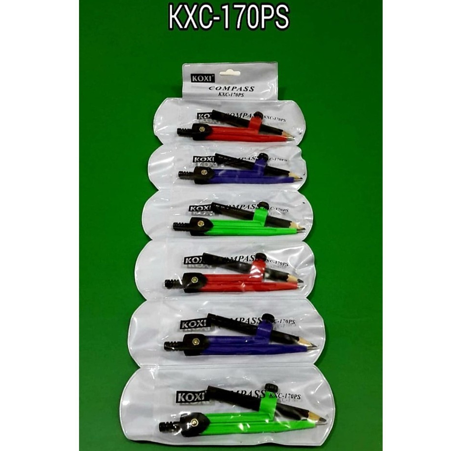 

[1 Pcs] Jangka Murah Koxi KXC-170PS / Compass Set / Jangka Matematika Murah Koxi KXC-170PS