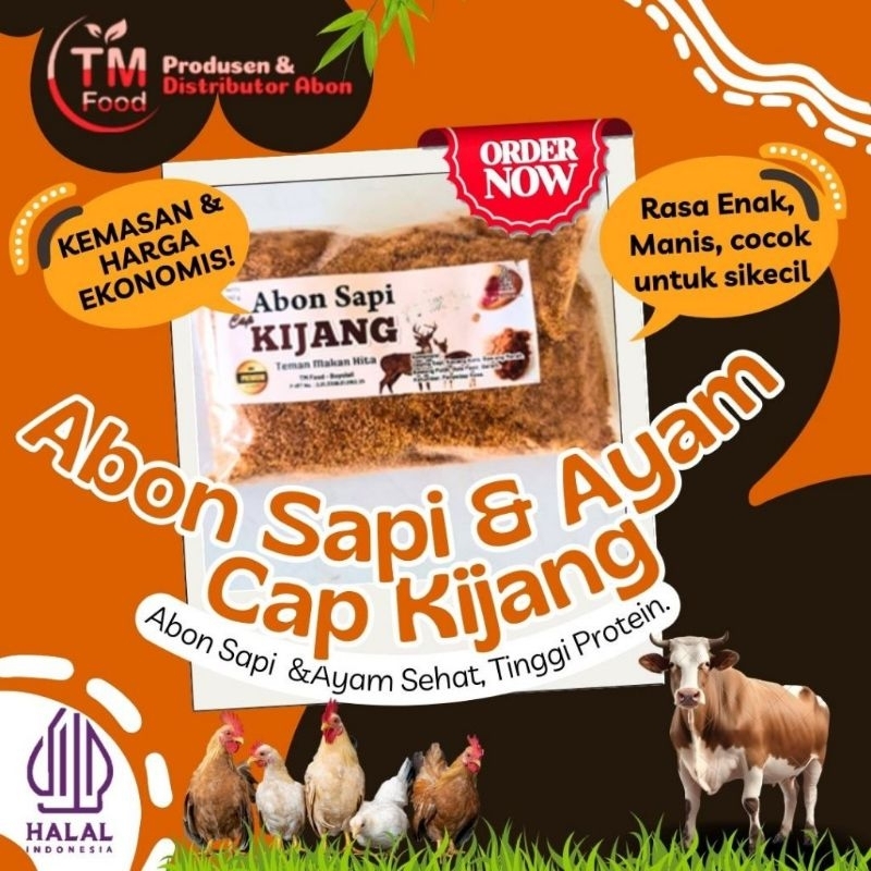 

ABON SAPI AYAM CAP KIJANG KEMASAN 1000gr