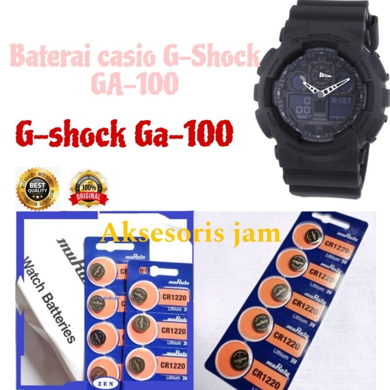 Baterai jam Casio G-Shock GA-100