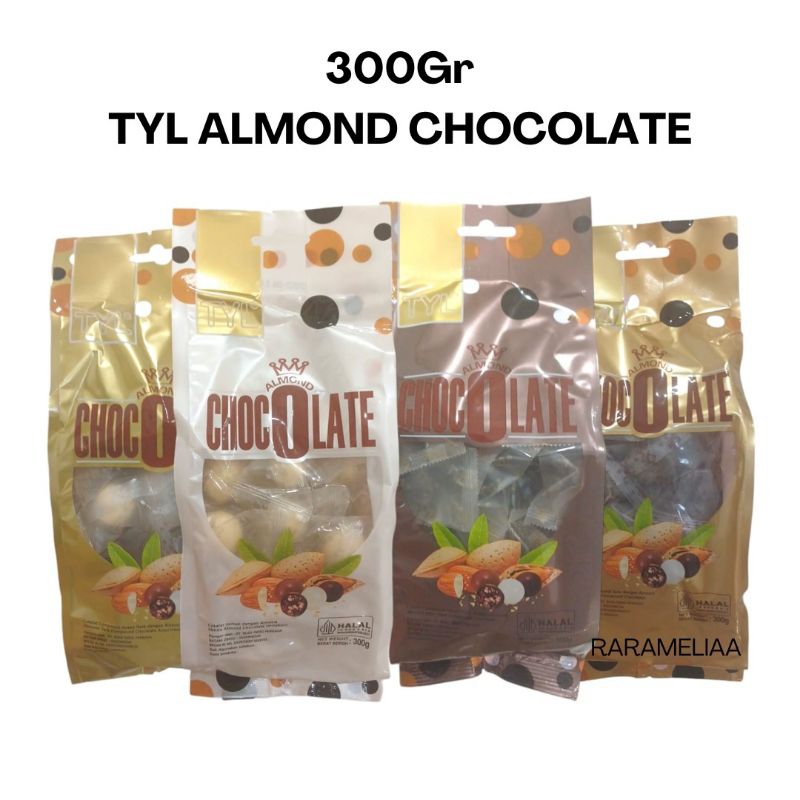 

TYL Almond chocolate 300gr coklat oleh oleh malaysia singapura china