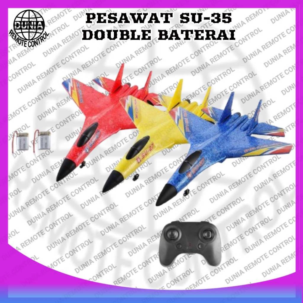 DUNIA REMOTE CONTROL PESAWAT TERBANG SU-35 GLIDER AIRPLANE PESAWAT MAINAN REMOT KONTROL