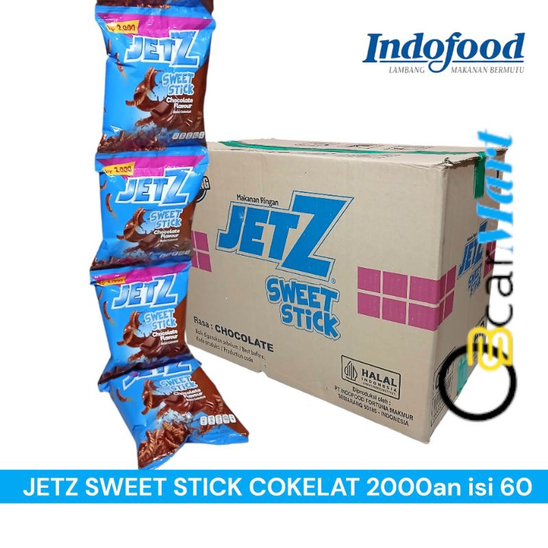 

Snack JETZ Sweet Stick Cokelat isi 60 / 6 Renceng