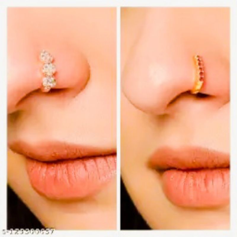 SS // NATH INDIA/ANTING HIDUNG JEPIT TANPA TINDIK