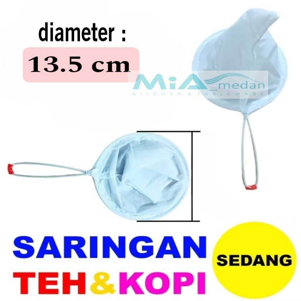 𝐌𝐢𝐀 Saringan Kain kopi uk.SEDANG dia. 13.5 cm Saringan Kain bubuk Teh Kopi Thai Tea Coffee Tarik