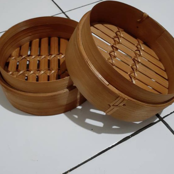 ORDER SAJA GAN Klakat bambu dimsum 15 cm wadah klakat bambu dimsum