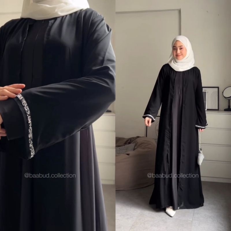 OUTER SIFON ARAB by Baabud.collection  OUTER SIFON SAUDI OUTER MUSLIMAH OUTER UMROH ABAYA OUTER ARAB