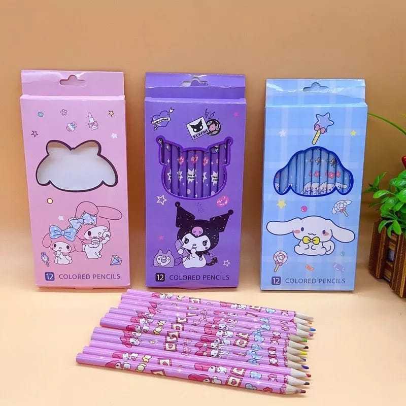 

LH Set Mewarnai Karakter Pensil Warna Isi 12pcs Colored Pencils 12Pcs Pensil Warna Karakter 12pcs