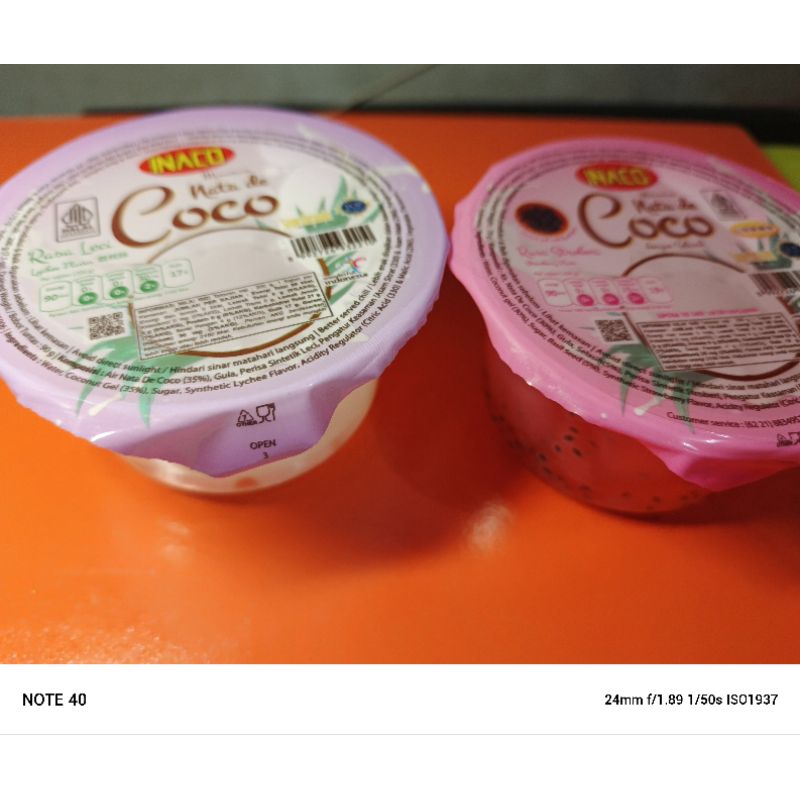 

nata de coco cup 200grm