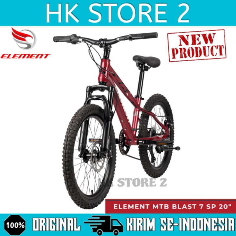 Sepeda MTB Gunung ELEMENT BLAST Ukuran 20 Inch 7 Speed