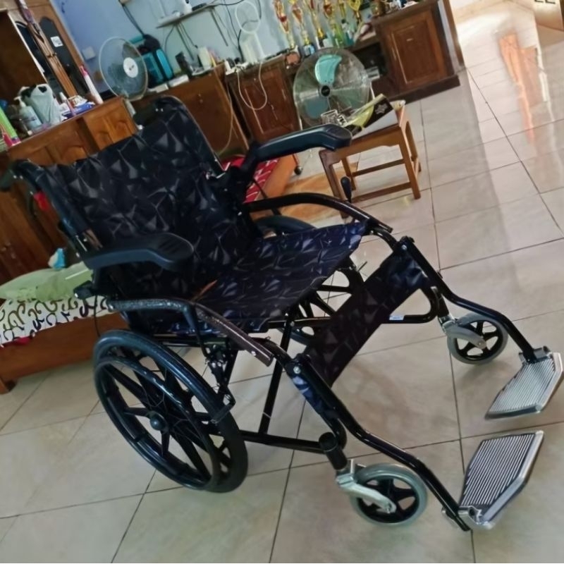 Aurabaik Kursi Roda Travel Gtt Wc2 Lipat Ban Besar - Kursi Roda Travelling Wc2