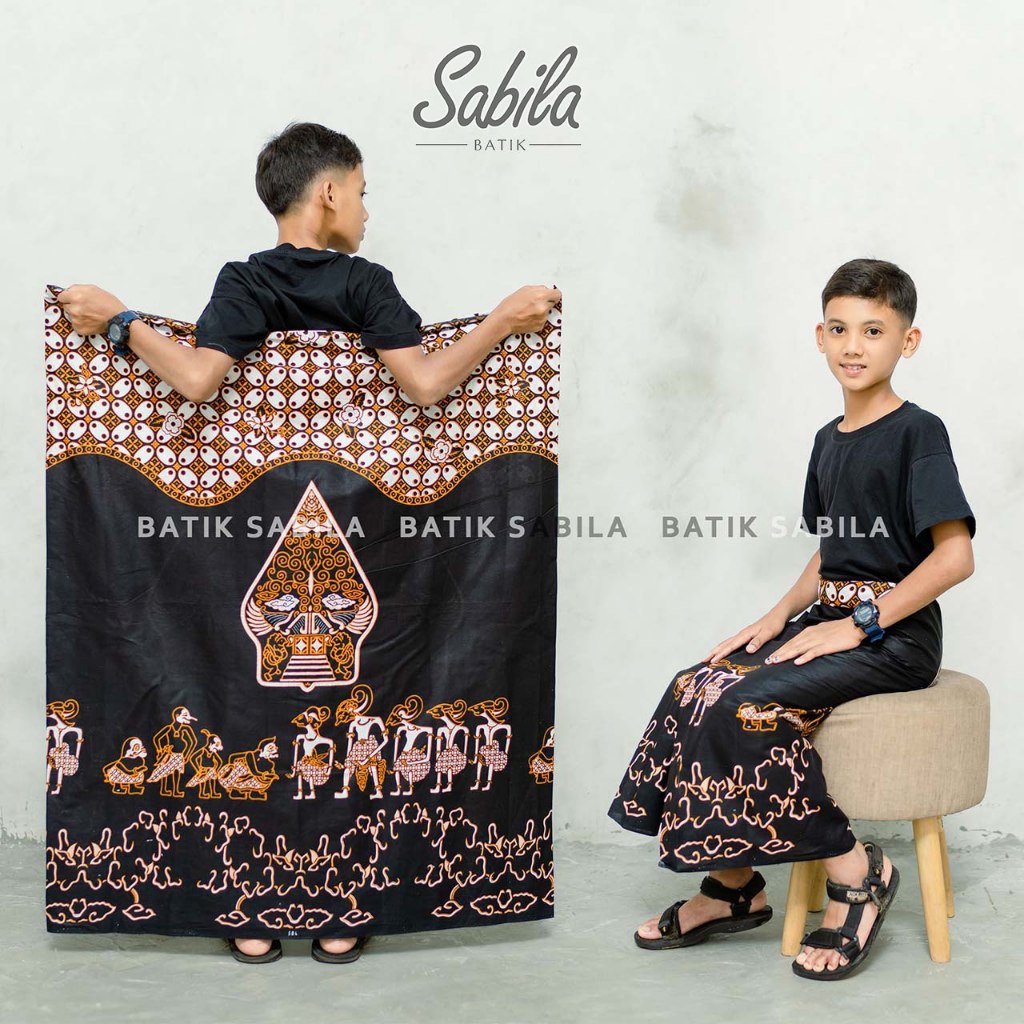 Sarung Anak Laki Laki Motif Wayang Sarung Anak SD SMP SEDERAJAT Sarung Motif Pandawa Gunungan