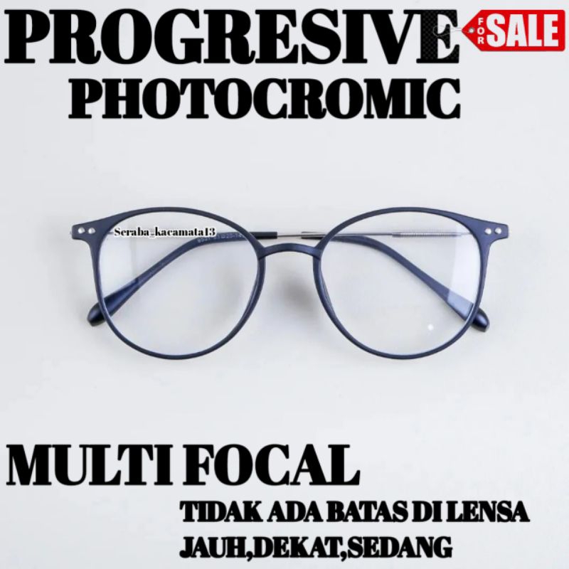 Kacamata PROGRESIF PHOROCROMIC untuk baca dan jalan  kacamata 9531