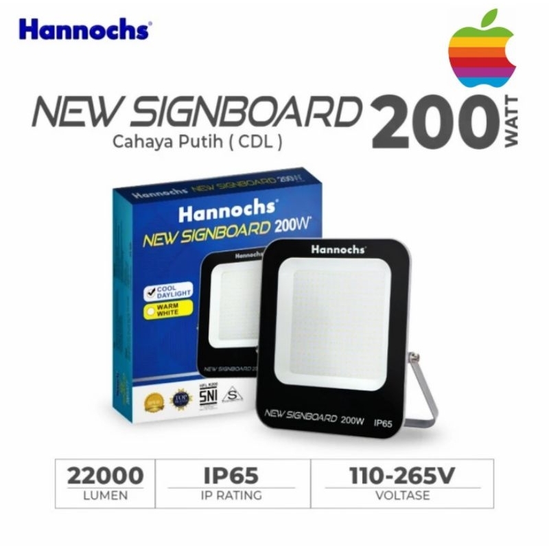 Led Hannochs New Signboard 100w 150w 200w - Lampu Flood Light Hannochs SignBoard