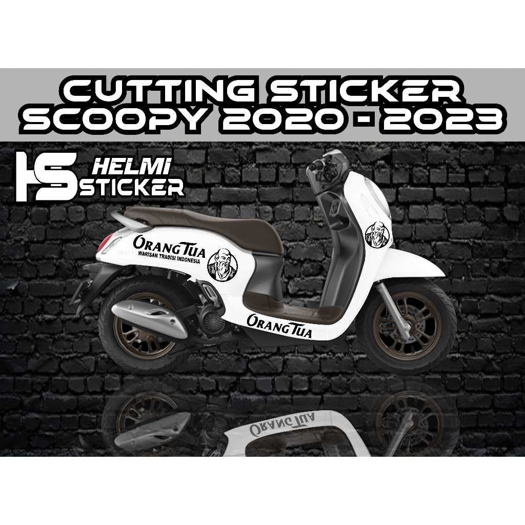 CUTTING STICKER SCOOPY 2019-2023 TEMA ORANG TUA LIS VARIASI STIKER CUTTING
