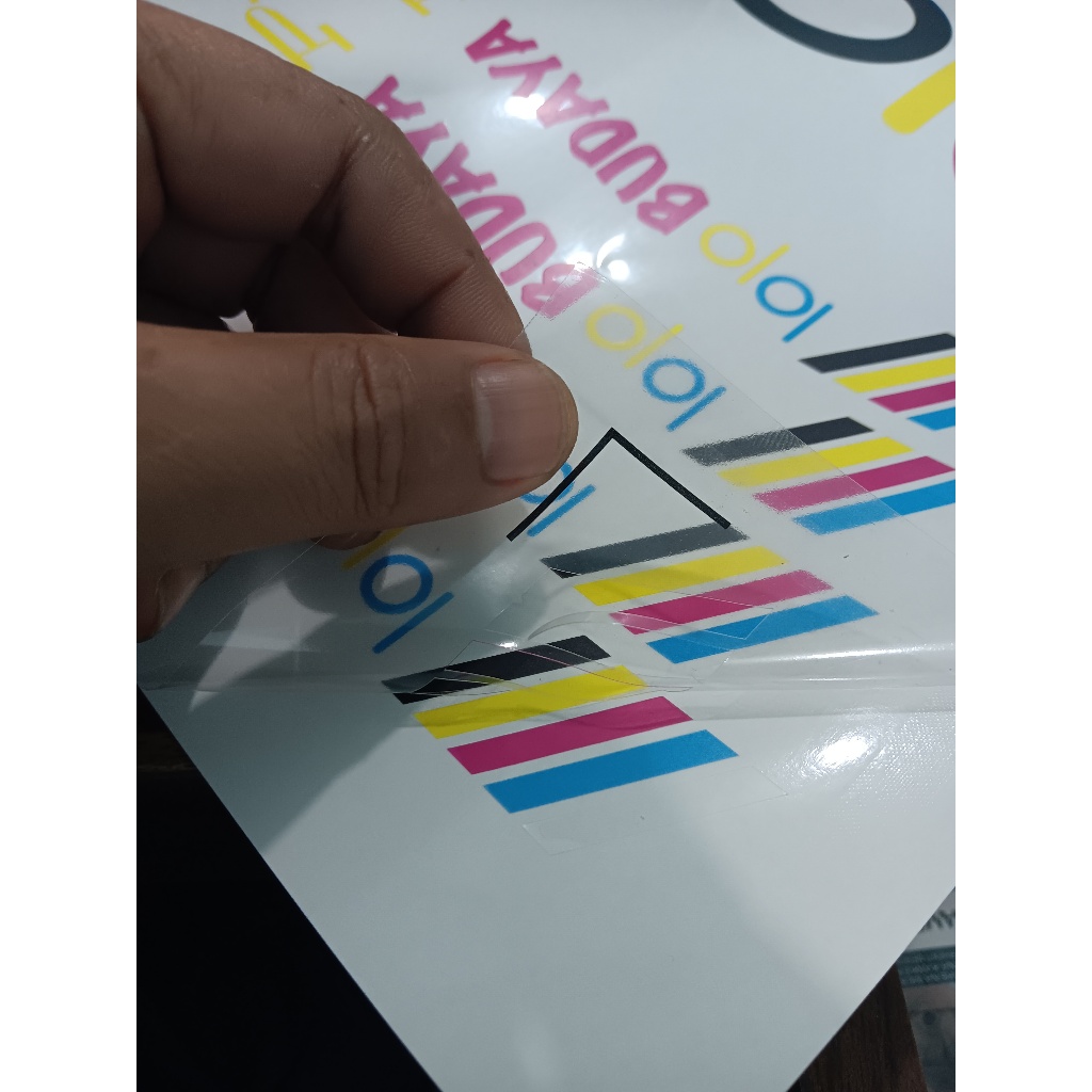 

Stiker Label Produk, Cutting Stiker Pola