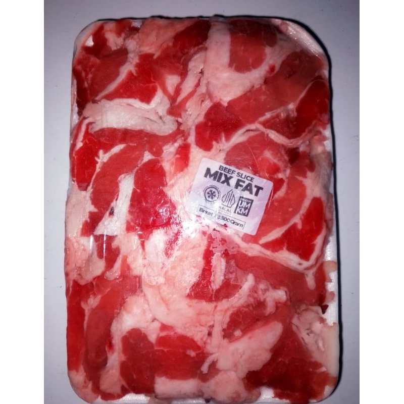 

Beef Slice Mix Fat 500gr
