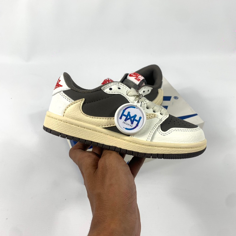 Sepatu Anak Jordan Kids x Travis Scott Air Jordan 1 Low OG Reverse Mocha PS - 14221