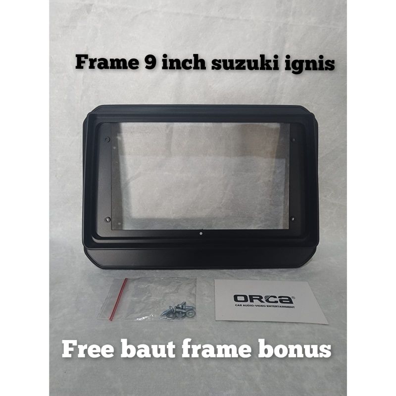 Frame head unit android 9 inch orca mobil suzuki ignis