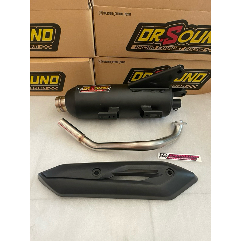 Knalpot dr sound copy cms pnp beat scoopy vario 110fi vario 125 150 mio fino fazzio lexi aerox nmax 