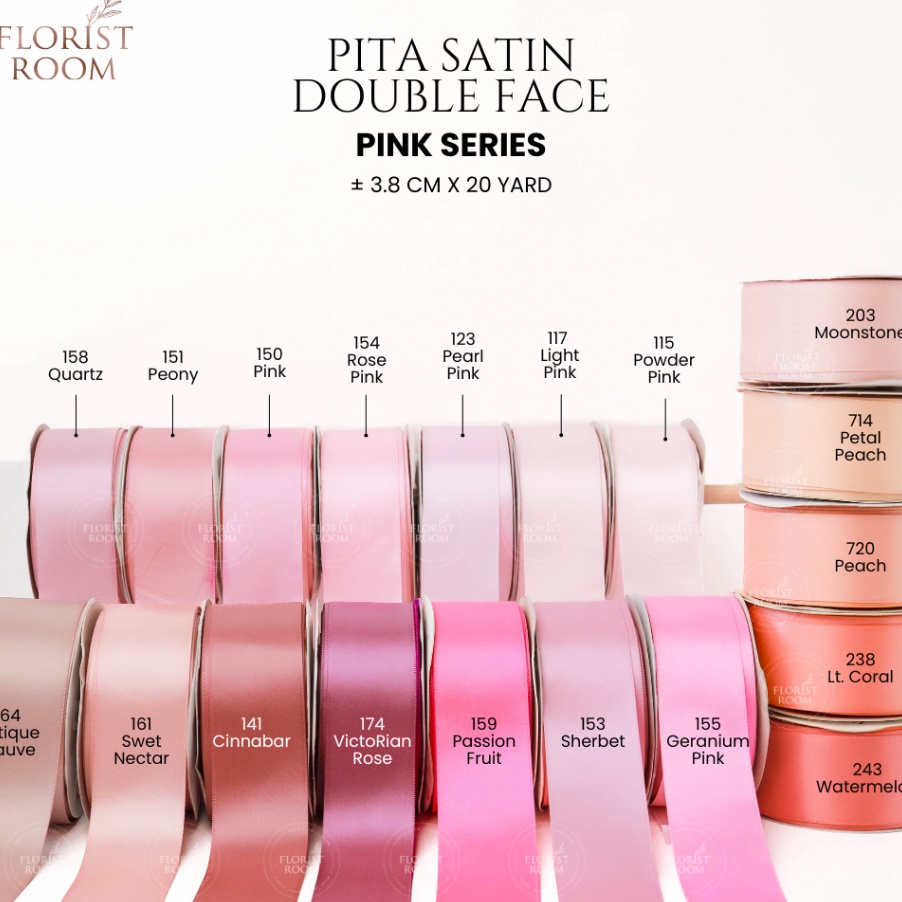 

PROMO TERUPDATE Pita Satin Double Face 38cm x 2yard Satin Ribbon