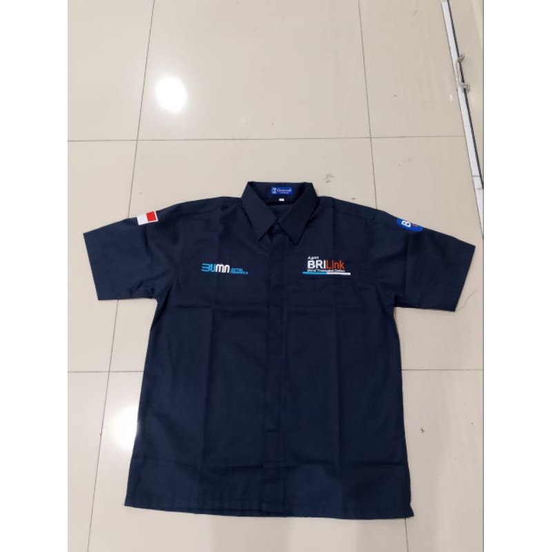 kemeja kerja baju pdh seragam kerja agen brilink custome
