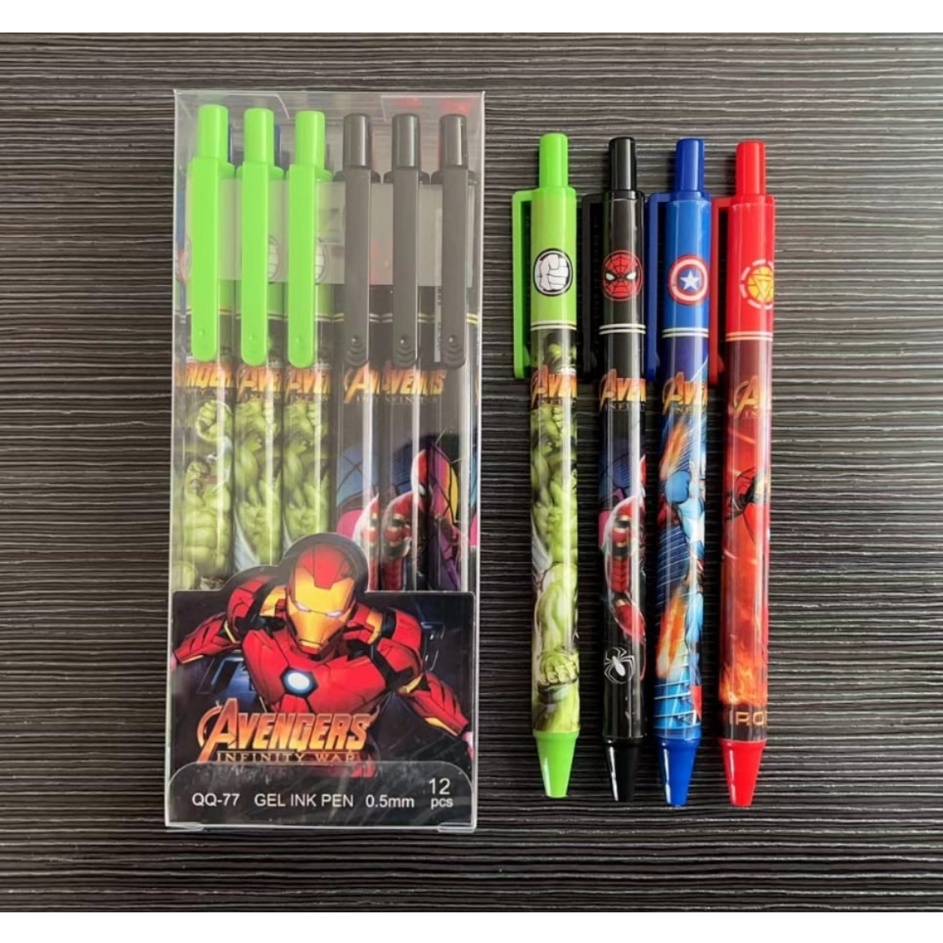 

HARGA GROSIR Pulpen Gel Klik Karakter Lucu Unik isi 12 pcs Box