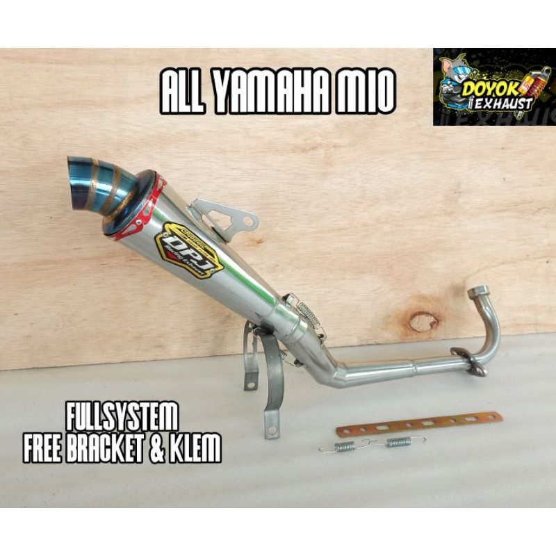 knalpot racing DPJ RACING untuk motor YAMAHA MIO ALL VARIAN/TYPE. Mio sporty/smille. Mio Soul GT. Mi
