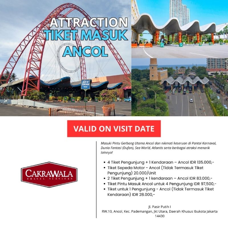 TIKET MASUK ANCOL - CAKRAWALA TRAVEL SERVICES