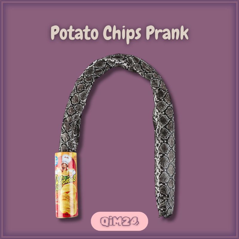 Potato Chips Prank - Prank Ular Palsu - Jajanan Keluar Ular - QiM24