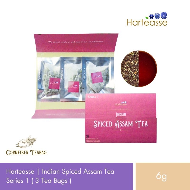 

Harteasse | Indian Spiced Assam Tea | Teh Assam dengan Rempah | Kemasan 6gr (3 tea bags)