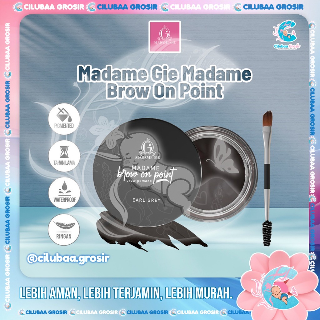 Madame Gie Madame Brow On Point - Eyebrow Pomade Cream Pensil Alis Waterproof