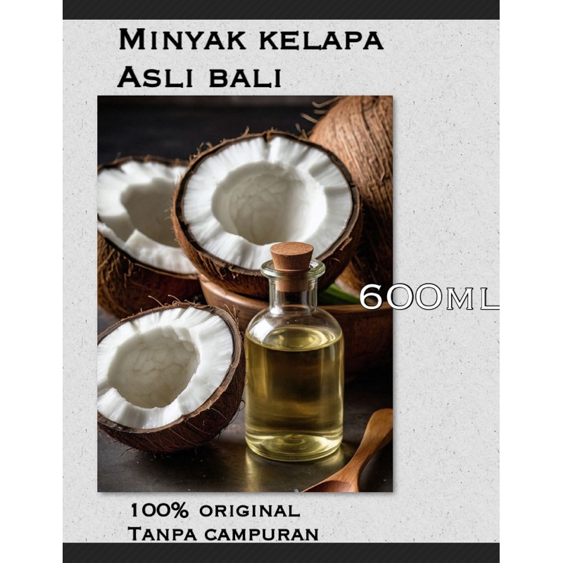 

MINYAK KELAPA ASLI 100% ORIGINAL VCO VIRGIN COCONUT OIL 600ml