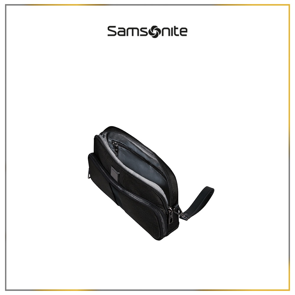 DISKON EXCLUSIVE SAMSONITE SACKSQUARE TRAVEL CLUTCH - BLACK