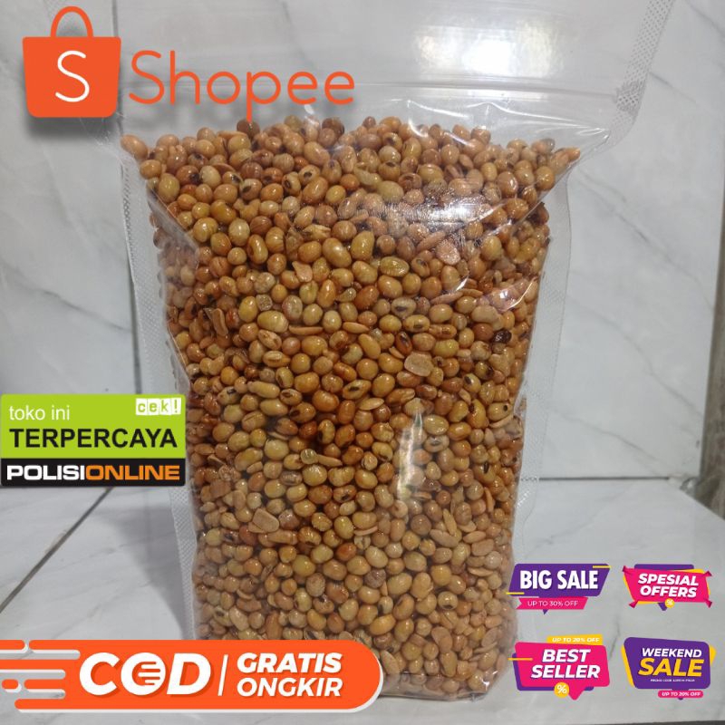 

Kacang Kedelai goreng empuk 1kg khas BANYUWANGI 100% tanpa campuran tepung