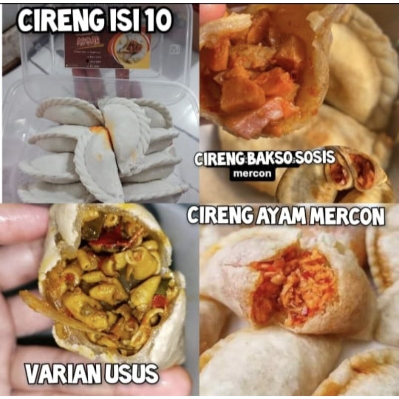 Cireng isi ayam mercon / cireng isi baso sosis mercon / cireng isi usus ayam mercon