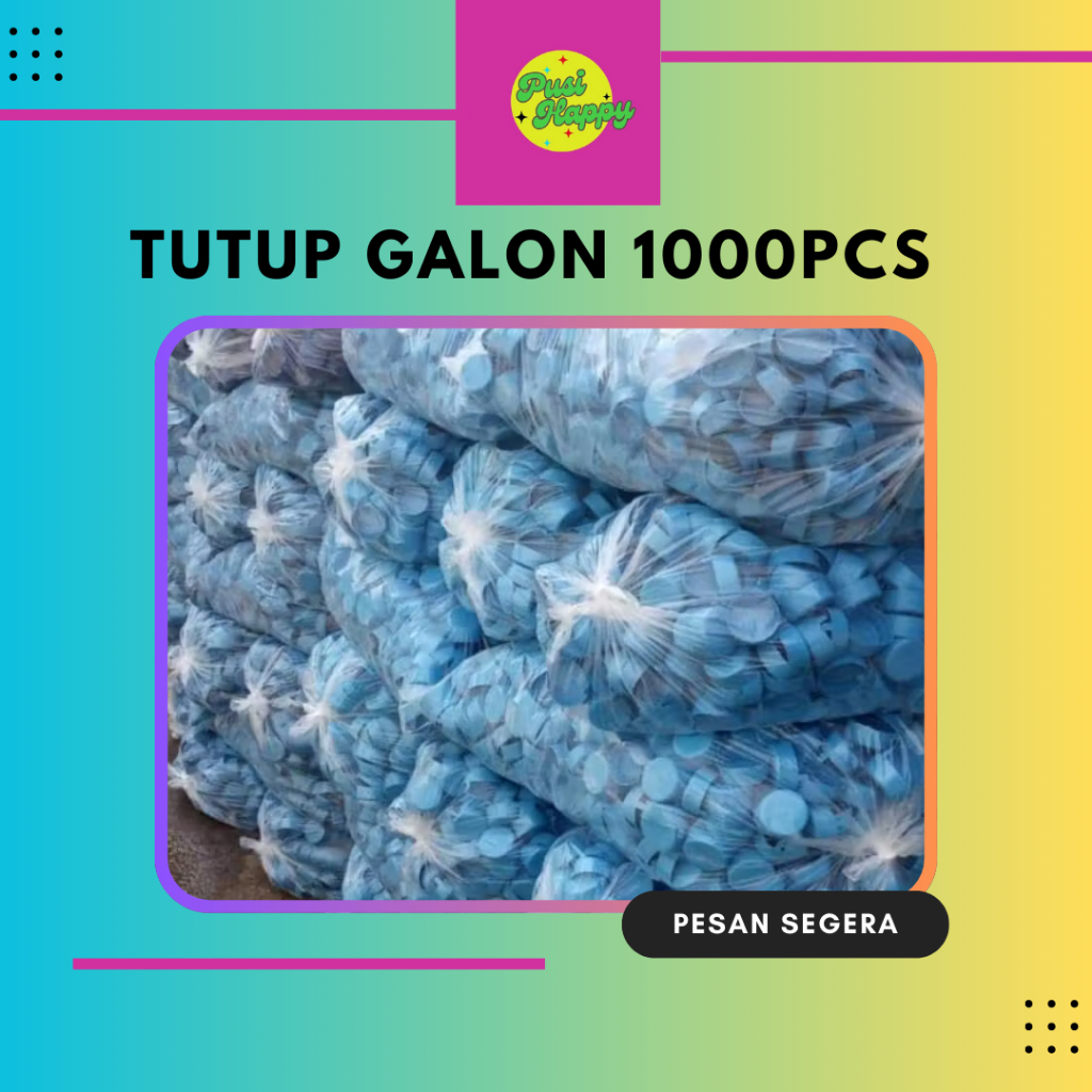 PH Tutup Galon Air Isi Ulang / Tutup Galon Biru 1Ball Isi 1000Pcs