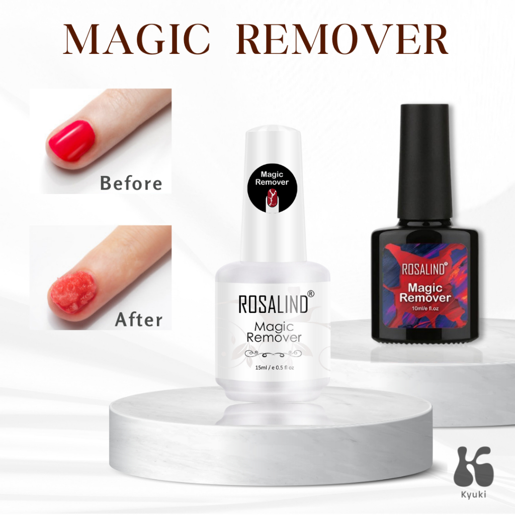 Remover nail polish pembersih cat kutek kuku penghapus nail gel uv nail art rosalind magic remover c
