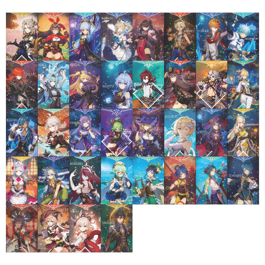 

MINI STIKER GENSHIN IMPACT ELEMENTS CHROMO (ISI : 36 PCS) STICKER IDOL KOREA JPOP ANIME JAPAN JEPANG PREMIUM MURAH UNOFFICIAL AMBER AYAKA BARBARA BEIDOU BENNETT CHILDE CHONGYUN GANYU ITTO JEAN KAEYA KEQING LUMINE SUCROSE VENTI XIAO ZHONGLI READY STOCK !