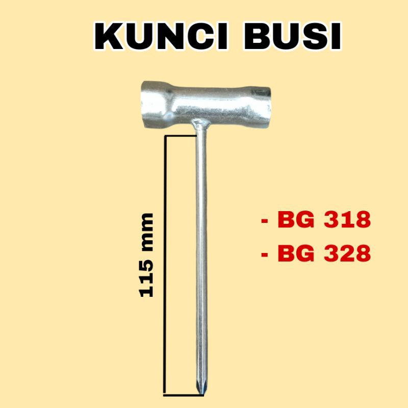 Kunci Busi BG 328 - Kunci Busi Mesin Potong Rumput - Kunci Busi (+) 328
