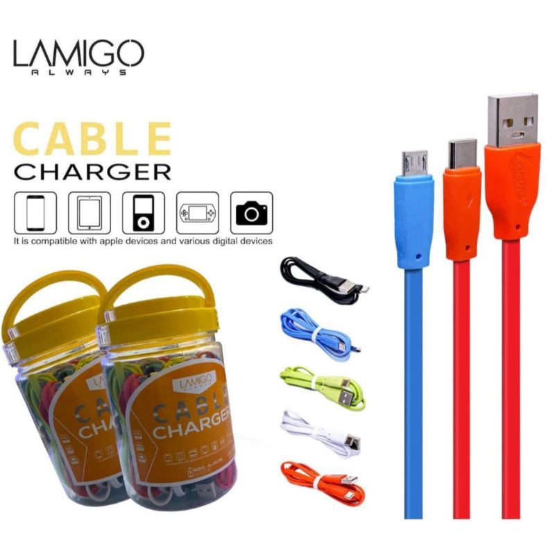 ✅ Kabel Data Type-C Lamigo Candy L-050