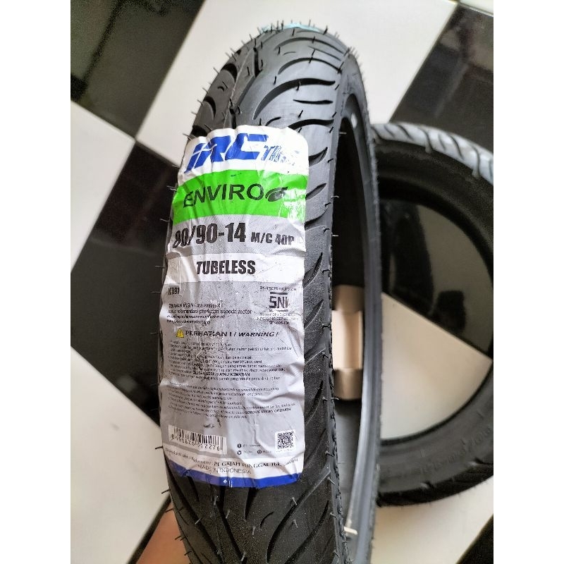 BAN VARIO DEPAN IRC TUBLESS UKURAN 80/90-14 ENVIRO